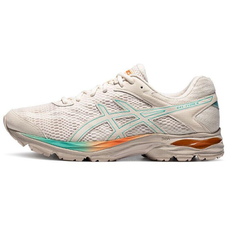 

ASICS Men s Gel-Flux 4 White Green Running Shoes 1011A614-110 EU 39.5