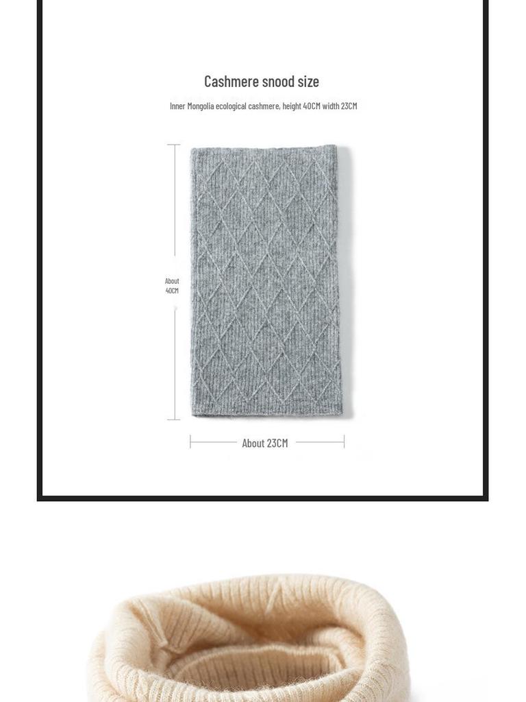 Unisex Cashmere Neck Warmer: Cold-Proof, Knitted Pullover Dickey for Autumn and Winter