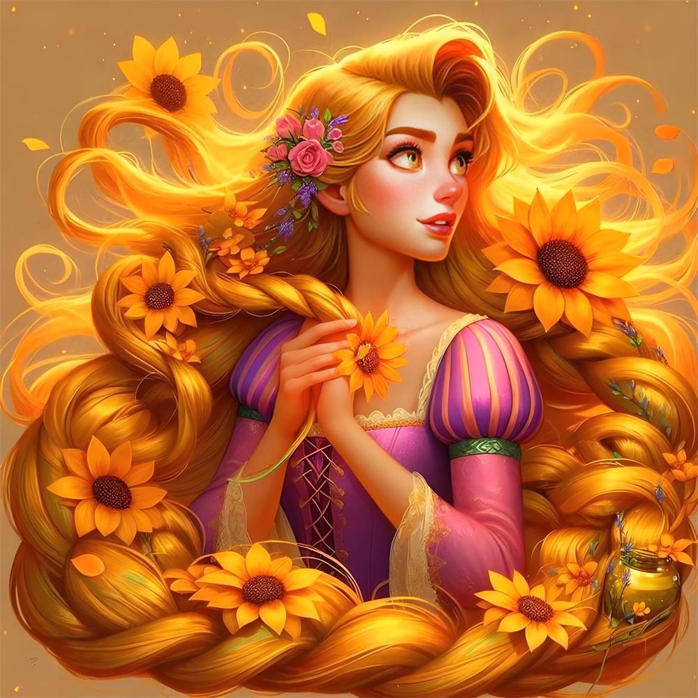 Disney 5D Diamond Painting Princesses Cross Stitch Mosaic Kit Home Decoration Wall Sticker DIY Handmade Gift