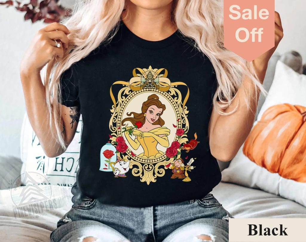 2026 Summer Beauty and The Beast Graph T-shirt Unisex's Fashion Cotton Quality Casual Loose Short Sleeve Classic Unisex