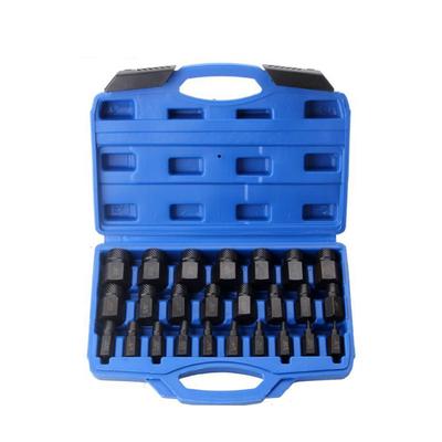 25-Piece Screw Extractor Set Broken Bolt Remover Useful Pins Spiral and Nut Extractors Stripped