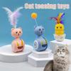 Bumbler Toy Balance Cat Tumbler Swing Catching Ball Cat Toy Cat Rolling Teaser Teasing Stick Rotating Ball Toy