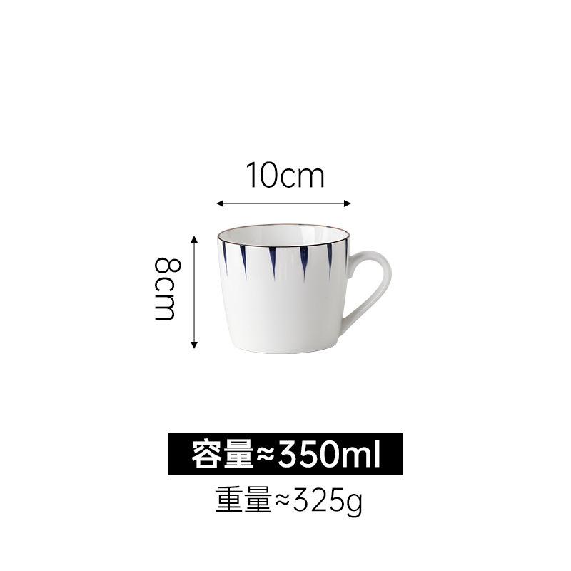 Japanese creative three-grid dining household ceramic seasoning plate soup bowl vegetable plate breakfast set