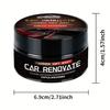 100g QIFENGHE Premium Auto Interior Renewal Wax Revitalizes Faded Plastic, Restores Softness to Leather, and Brightens Tires