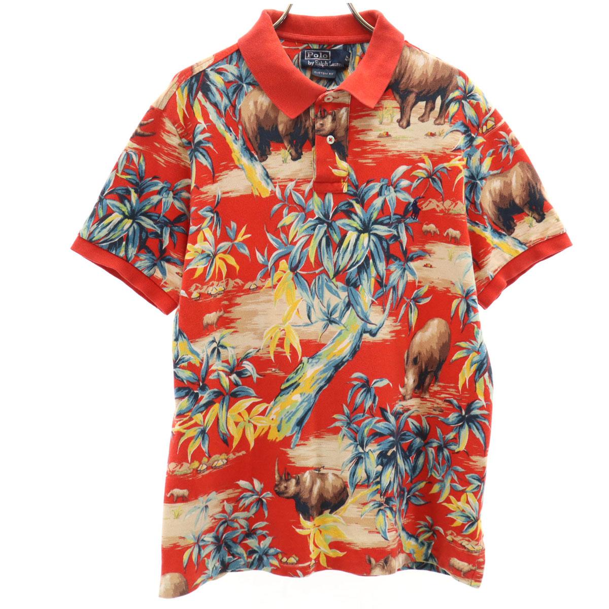 

Polo by Ralph Lauren Rhino pattern Short sleeve Custom fit Polo shirt Men s Used