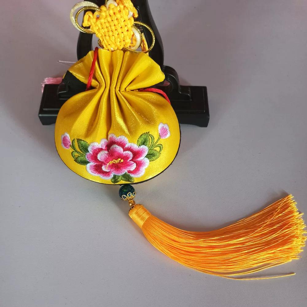 Qingyang Sachet Double Sided Embroidery Chinese Knot Lucky Pendant Car Pendant Sachet Gift Small Qing Dynasty Perfume Bag