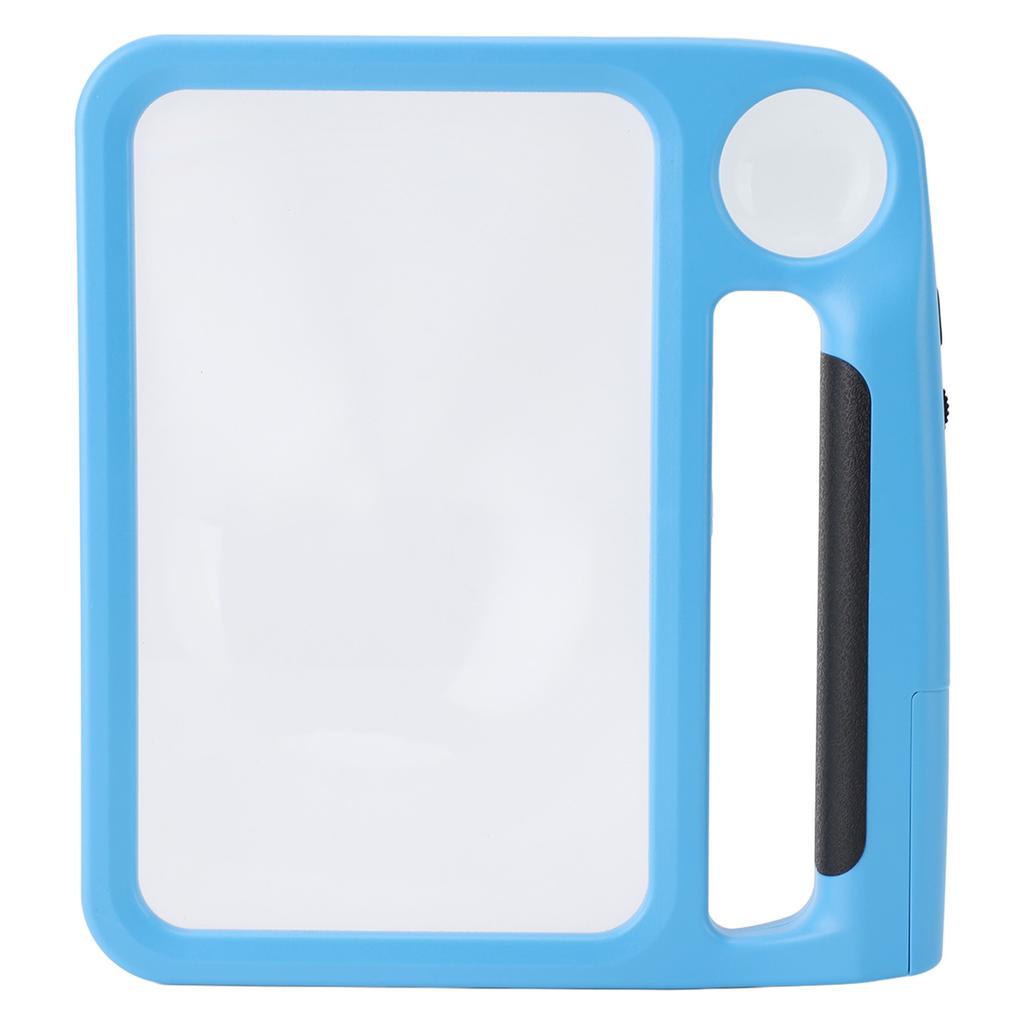 Handheld Magnifying Glass with Light 5X 10X Rectangle Reading Illuminated Magnifier Three Gears Adju