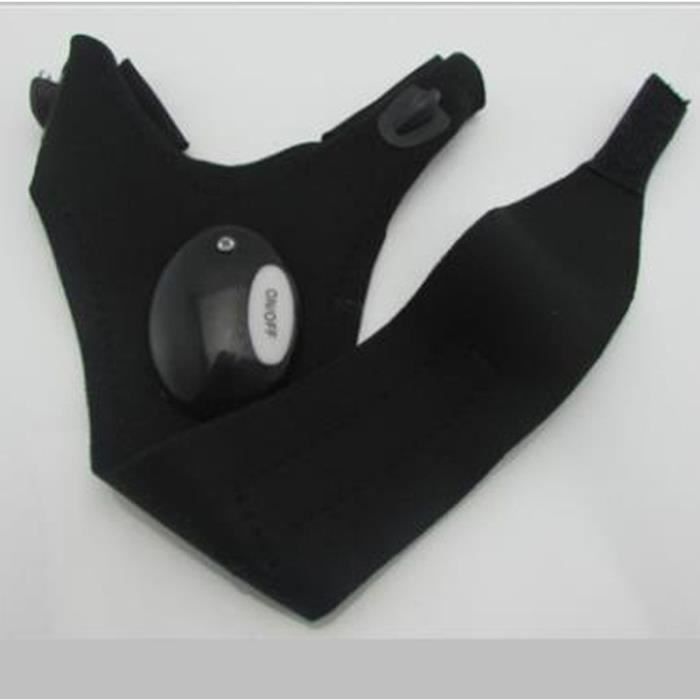 Couleur Deux gauche et droite Gants de pêche de nuit avec lampe torche LED, accessoires, outils de sauvetage,