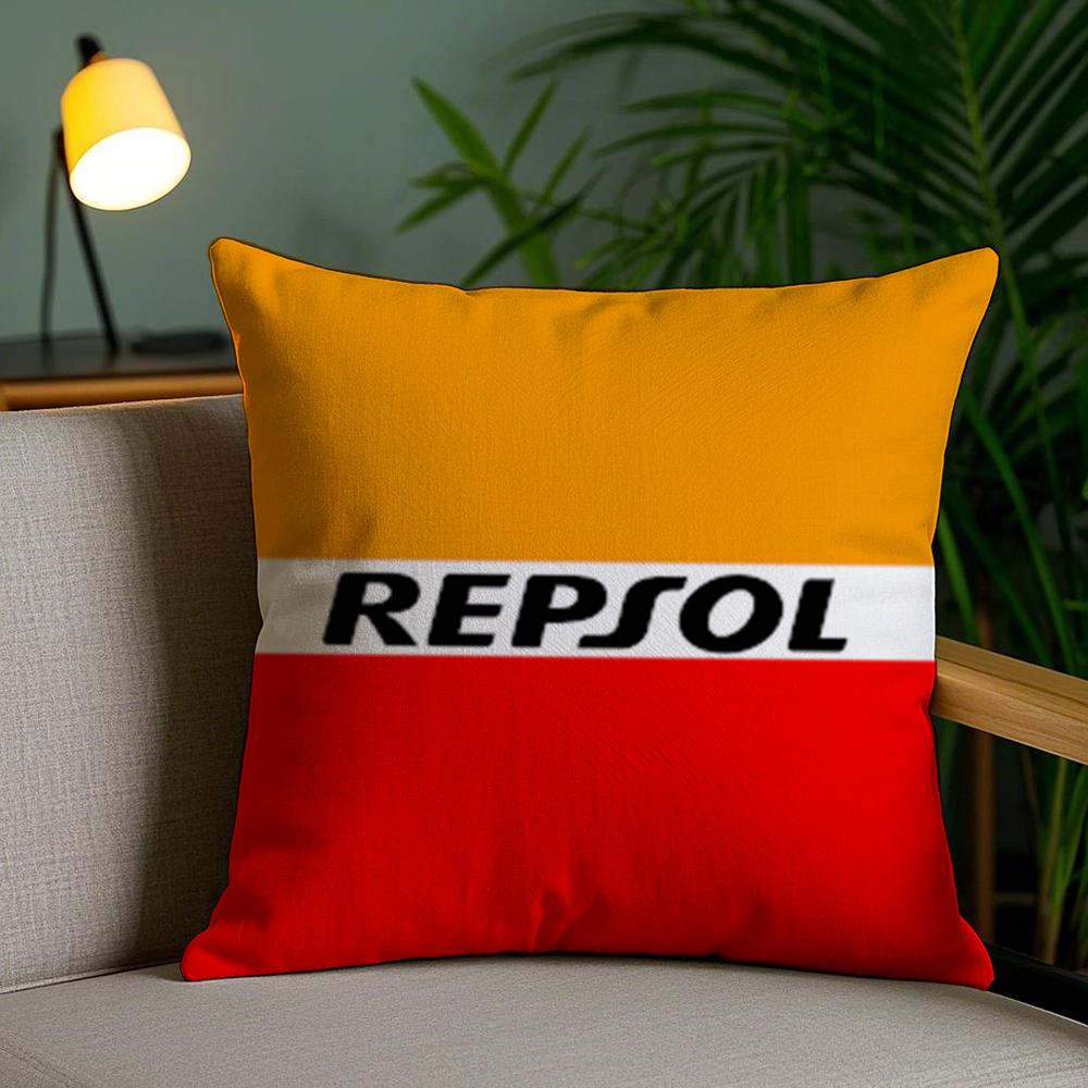 Fashion R-Repsols Cushion Cover Soft Short Plush Double-Sided Printing Home Decor Machine Washable Pillow Case Gift