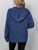 Mao Mao Yu Women's Hooded Solid Color Knit Cardigan - 2023 Autumn/Winter Collection