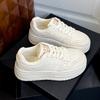 sponge cake thick-soled flat-soled white shoes for women's new small men, comfortable and versatile casual sports shoes