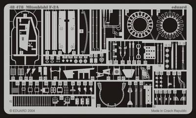 Eduard Mitsubishi Etching Parts Plastic Model Parts EDU48478 1/48 F-2A (for Hasegawa)