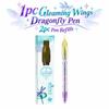 0.5mm Dragonfly Pen with Moving Wings with Two Pen Refills Black Ink Pens  Stationery Supplies