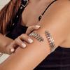 Silver Arm Cuff Laurel Leaf Zinc Zinc Alloy Armlet Opening Adjustable Armband  Party
