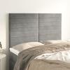 VidaXL Headboards 4 Pcs Light Grey 72x5x78-88 Cm Velvet3116520