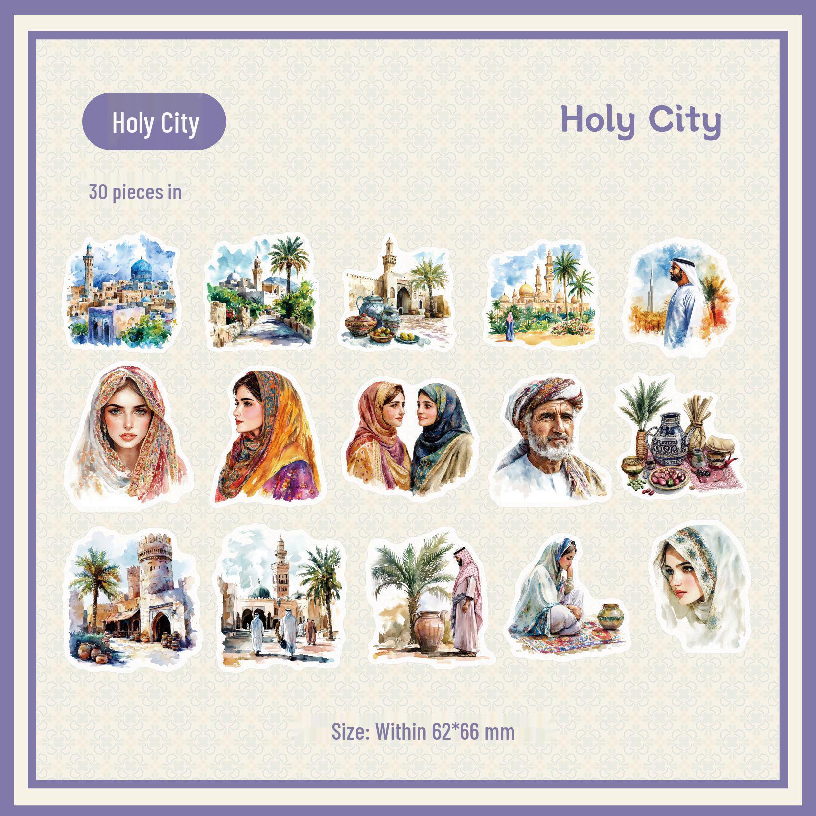 

Exotic 3D Sticker Pack: Creative Classical Collage & DIY Journaling Stickers
