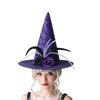 Halloween Hexenhut für Kinder Erwachsene Halloween Party Cosplay Kostüm Requisiten Gruseliger Zaubererhut für Halloween Party