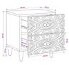 Nightstand Set of 2 Brown 40 x 33 x 46 cm Solid Mango Wood