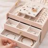 3 Layer Portable Travel Jewelry for case Jewelry Storage Box Organizer with Lock