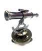 Vintage Brass Nautical Telescope Alidade Theodolite | Transit Surveying Instrument | Maritime Desk Decor
