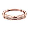 Pandora Signature Series Pavé Design Ring Women ring Rose-Gold 182283C01
