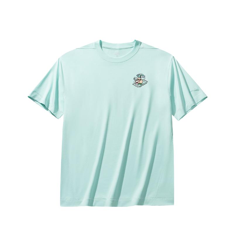 

Anta Simple Breathable Round Neck Comfortable Sports Casual Short Sleeve T-Shirt Unisex Tops 172538103R-1 L