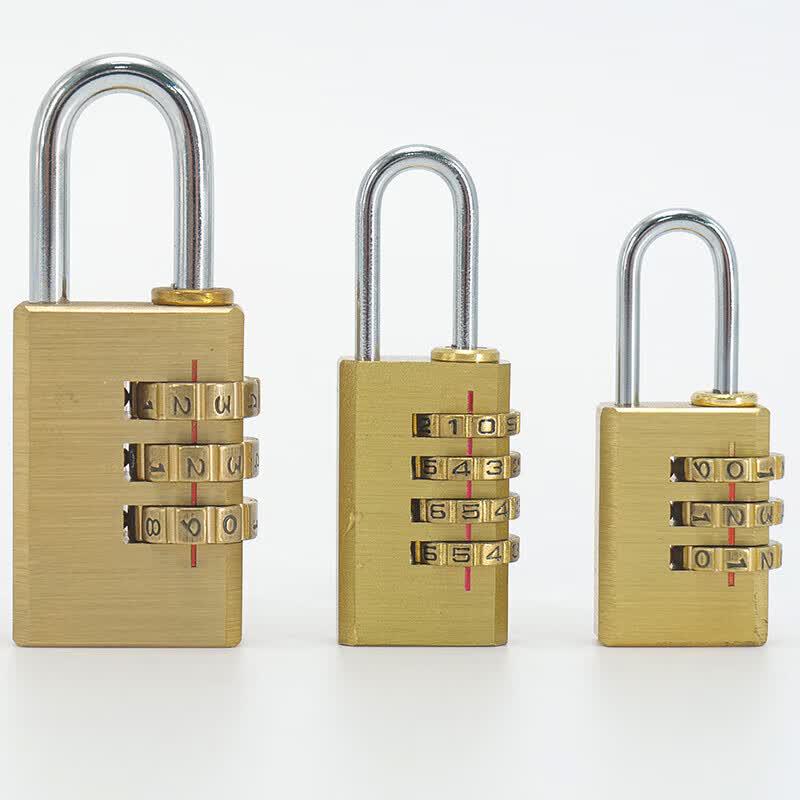 Haistik HKC-550 Brass Combination Luggage Padlock