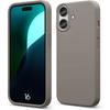 Protective Case - Booling - Iphone 16 - Liquid Silicone - Slim - Gray