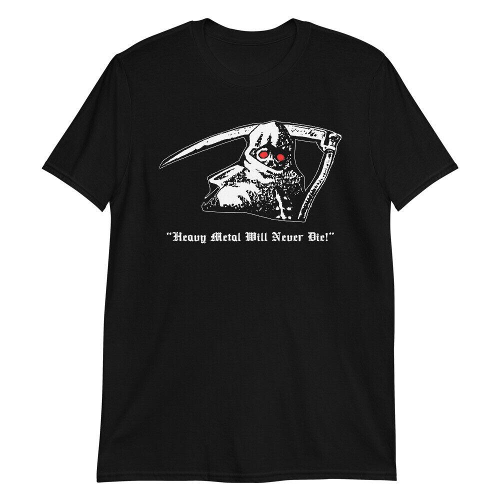 

Футболка унисекс Heavy Metal Will Never Die Manowar Judas Priest Slayer Razor