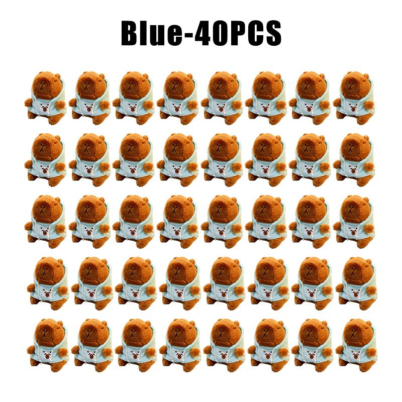 Capybara Hoodie Plush Toy Stuffed Animal Keychain Backpack Charm Matching Couple Gift for Children