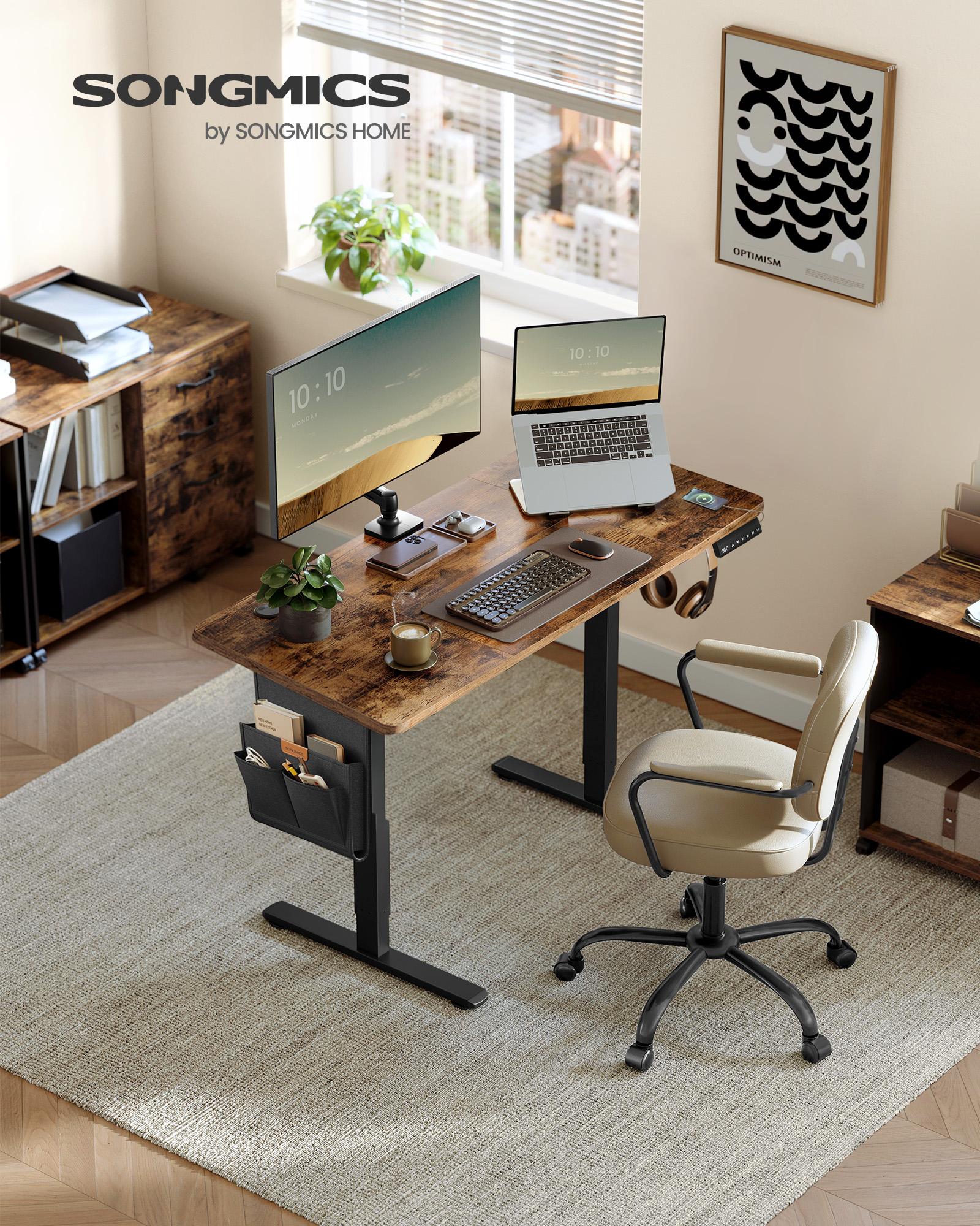 SONGMICS LSD132K01 Height-Adjustable Electric Desk, 60