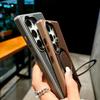 Carcasă telefon magnetică din piele cu fibră de carbon pentru S24 Ultra, cu suport inel, pentru Samsung Galaxy S24 Ultra, carcasă dură din plastic