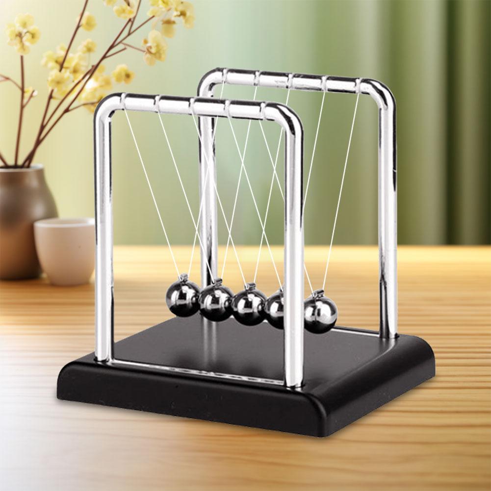 Newtons Cradle Balance Balls Teaching Supplies Physics Science Pendulum Desk  Science Physics Gadget for Home and Office
