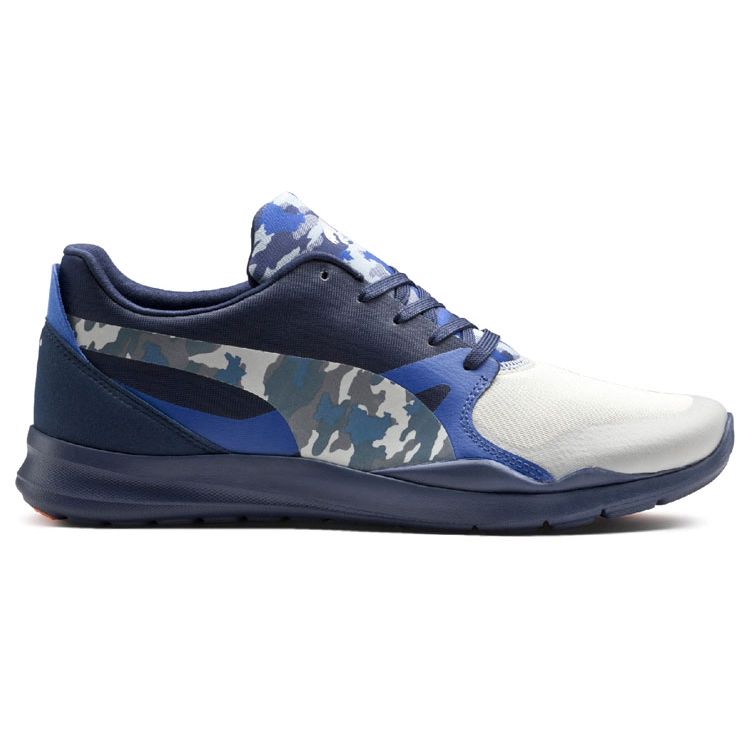 PUMA Low Top Casual Sneakers White Blue Camo Unisex Unknown 362060-01