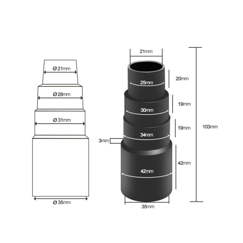 4-Piece Vacuum Hose Adapter Kit Accessory Adapter Pool Supply Vacuum Cleaner Accessory Adapter
