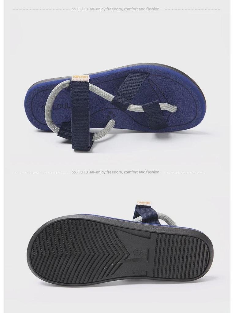 Women's Summer Flat Sandals: Stylish Outdoor Beach Slippers for Students and Ladies In Large Sizes