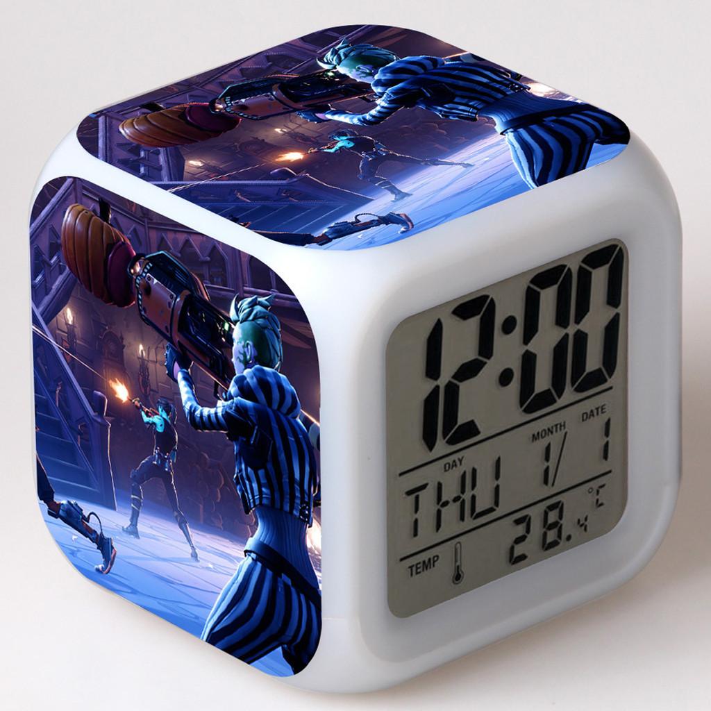 7color Multifunction Digital Alarm Clock Led Watch Alarm Clock