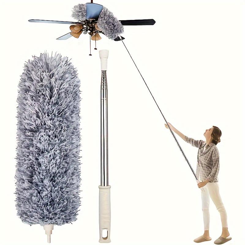 Metal Retractable Duster, Bendable & Washable. For Ceilings, Cars, Furniture. Adjustable Height, Reusable Tool.