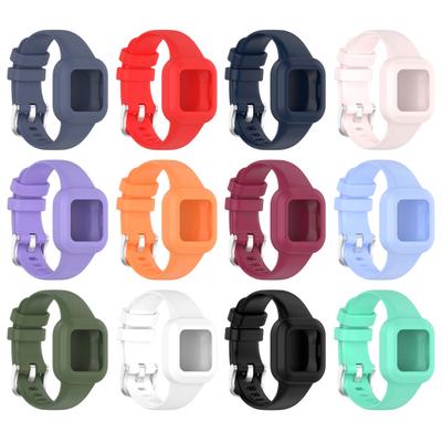 Watch Band One-piece Soft Silicone Wrist Bracelet Strap Watchband for Garmin Fit JR3/Vivofit Jr.3
