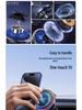 Senfan QI2 15W Magnetic Wireless Car Charger with LED Ambient Light Holder for Apple Devices.