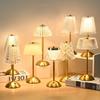 Luxury Crystal Retro Bedside Table Lamp with Charging Night Light
