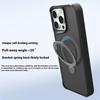 For iPhone 16 Pro Case Compatible with MagSafe PC+TPU Ring Kickstand Cell Phone Cover