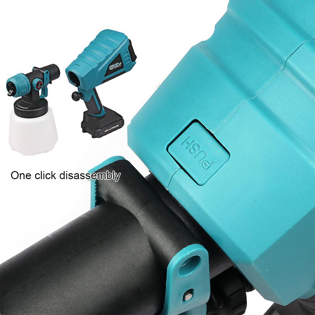 Electric Paint Gun - Powerful Pure Copper Motor Adjustable Flow Rate Cordless Paint Spray Gun