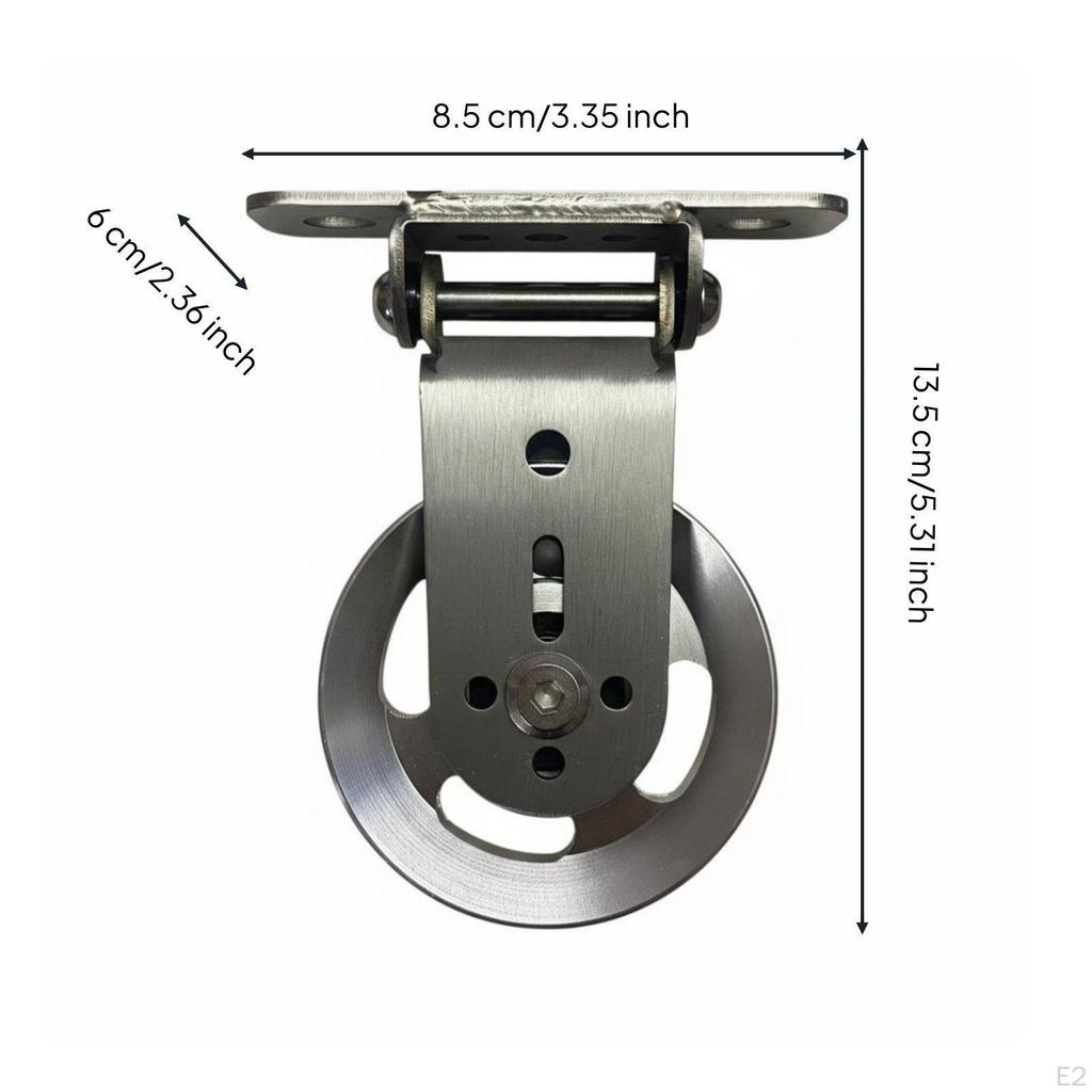 Fitness Cable Pulley Aluminum Alloy Construction Home Gym Attachment 180° Rotation Strength
