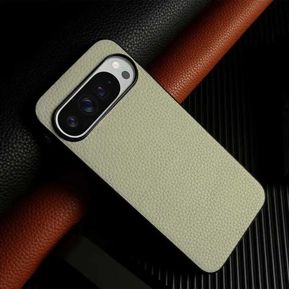 Luxus Pixel 10 Pro Hülle Business Rindsleder Handyhüllen Für Google pixel9pro 7A 8pro Vollschutz Stoßfeste Rückabdeckung