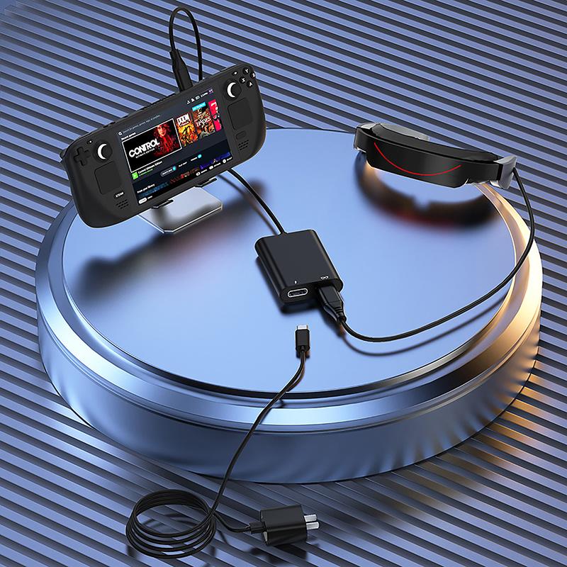 Ar Charging Transmission Module Data Cable Type C For Air Rokid Glasses 2 In 1 Docking Station Live Streaming Type-C Adapter