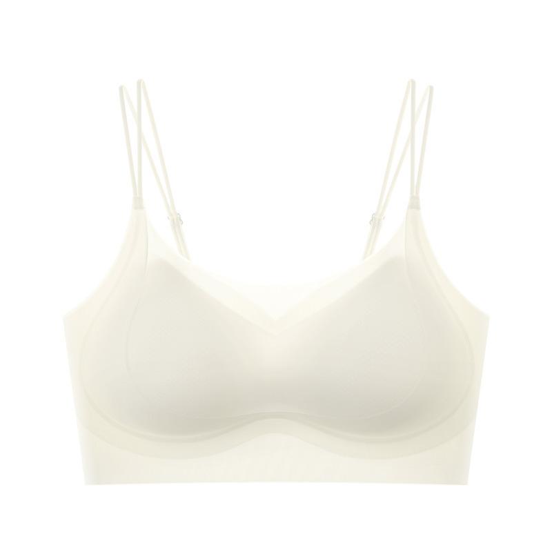 Cool Feeling Seamless, Shoulder Straps, Beautiful Back, Bra, Fixing Cup, Gathering, Upper Support, Soft Support, Ultra-thin Summer