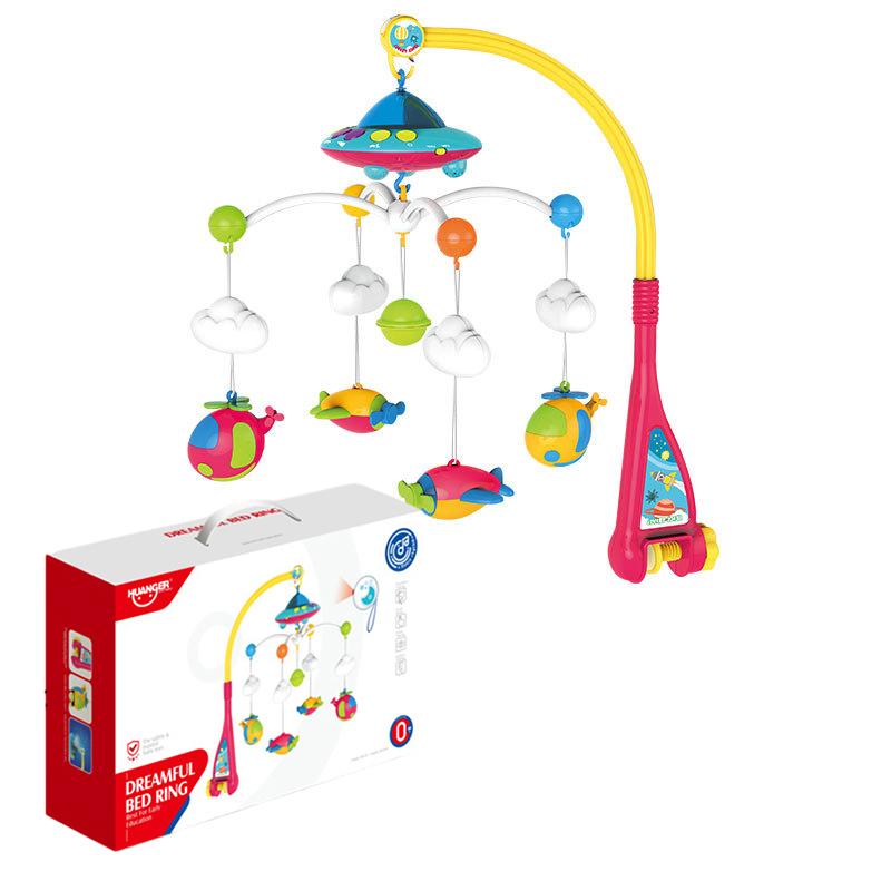 

Мобиль для кроватки Новорожденный Малыш Вращающаяся Головоломка Головное Кольцо Звенящая Подвеска Игрушка Подарок День Рождения