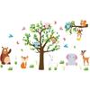 Wall Decals for Bedroom Decor Zoo Living Room Wall Stickers Animal Wall Decor 3D DIY Wall Art 25-26s