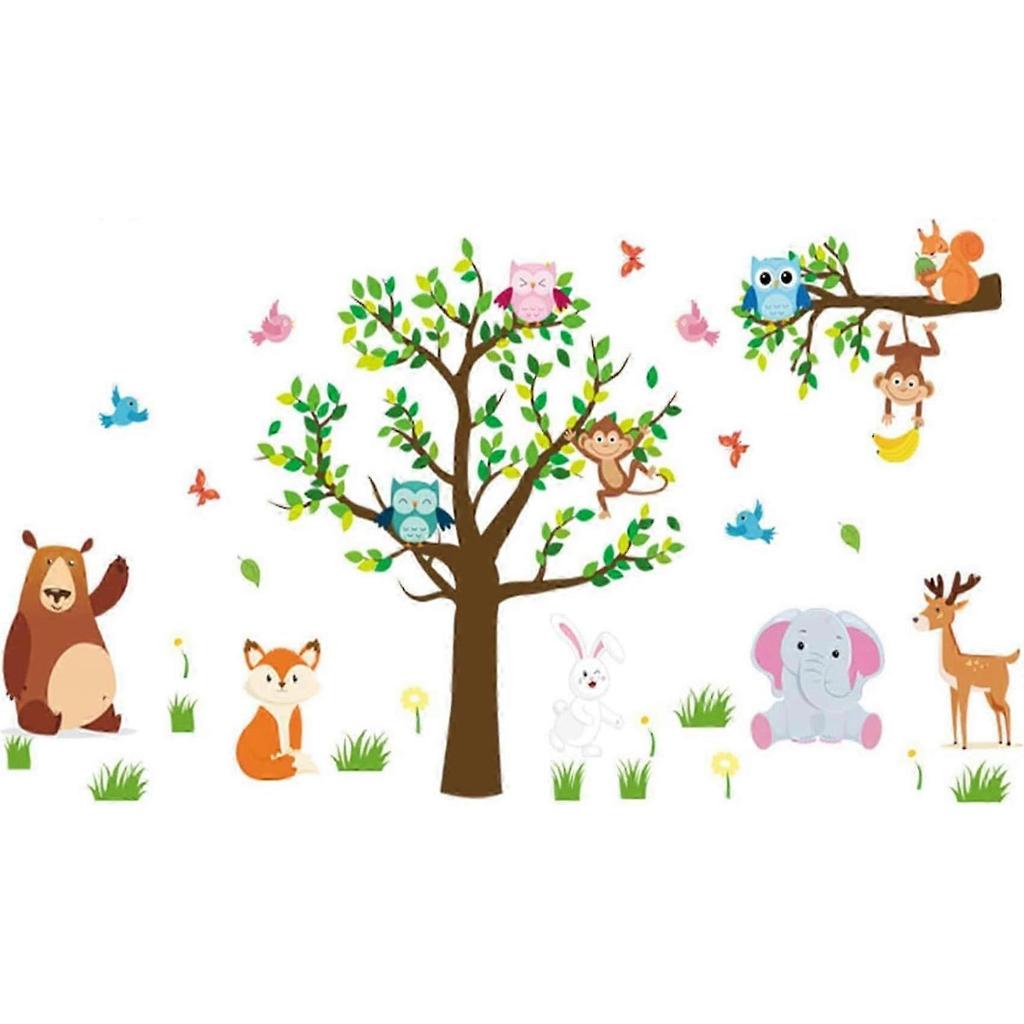 Wall Decals for Bedroom Decor Zoo Living Room Wall Stickers Animal Wall Decor 3D DIY Wall Art 25-26s